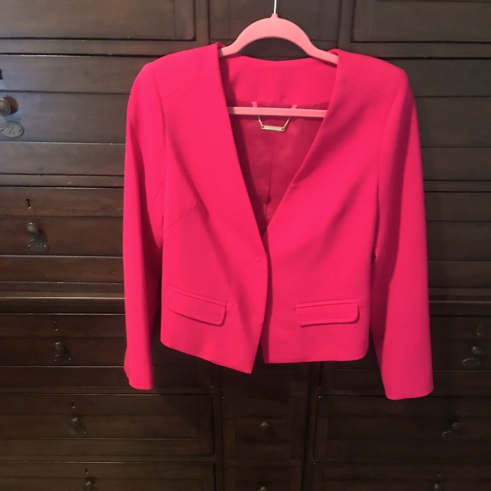 Cropped Hot Pink Blazer